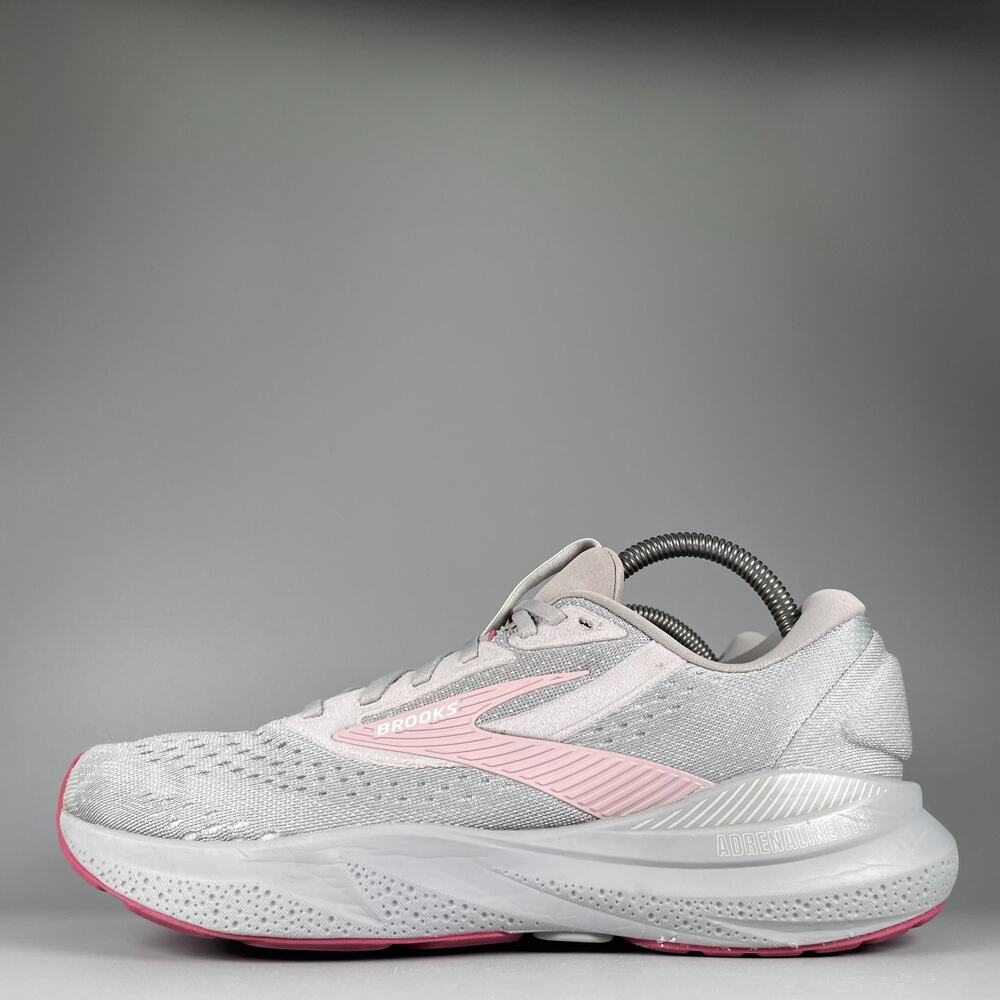 Brooks Adrenaline GTS 24 Women's Size 10 B Grey Pink Running Shoes Sneakers GUC